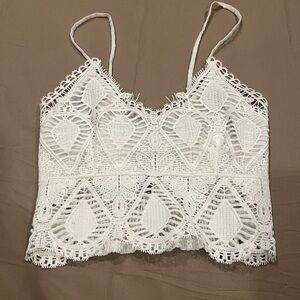 White crop top